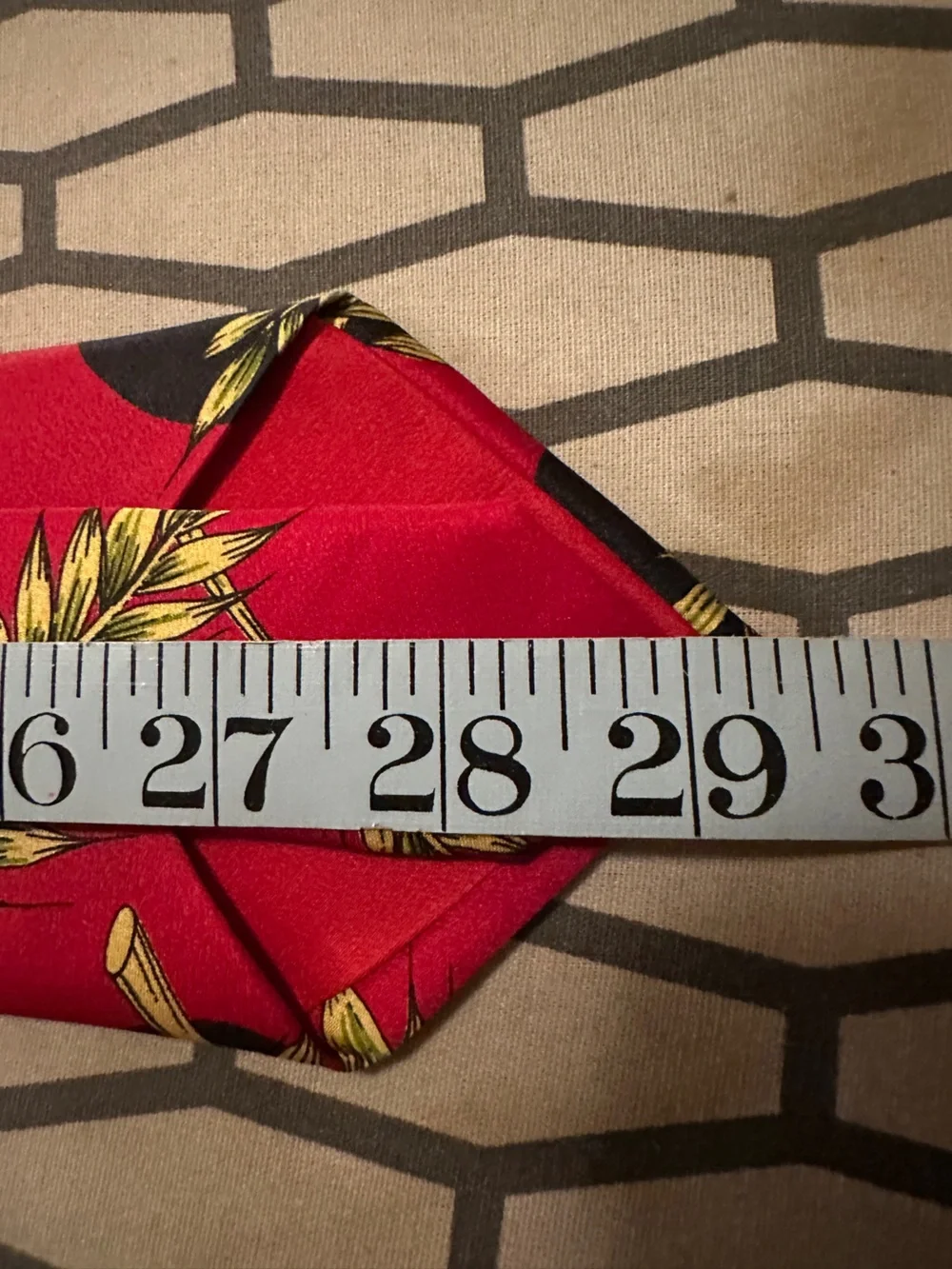 fabric frontline zurich red and black wheat pattern silk tie